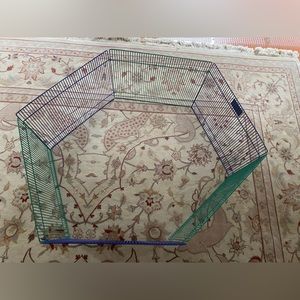 Blue and Green Critterville Small Animal Playpen